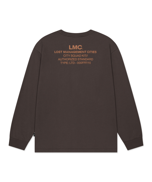 LMCの「AUTHORIZED STANDARD LONG SLV TEE brown(Tシャツ/カットソー・レディース・その他・MEDIUM/LARGE/X-LARGE/SMALL)」の1枚目の写真