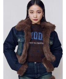 EMODA | FAUXファードッキングショートジャケット(ブルゾン)