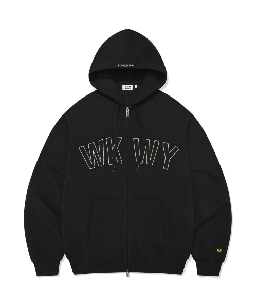 Wacky WiLLy(ワッキーウィリー)の「WKWY タイポ フードパーカー ブラック(パーカー・レディース・その他・X-SMALL/SMALL/MEDIUM/LARGE/X-LARGE)」の2枚目の写真