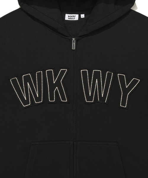 Wacky WiLLy(ワッキーウィリー)の「WKWY タイポ フードパーカー ブラック(パーカー・レディース・その他・X-SMALL/SMALL/MEDIUM/LARGE/X-LARGE)」の5枚目の写真