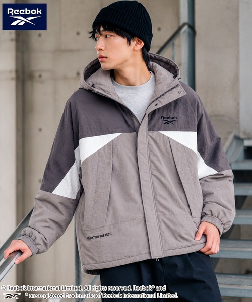 Reebok（リーボック）の「Reebok リーボック メンズマウンテンパーカー 中綿 裏地ダイヤキルト 刺繍ロゴ（マウンテンパーカー・メンズ・ターコイズブルー/カーキ/グレー/ブラック・M/LL/L）」の14枚目の写真