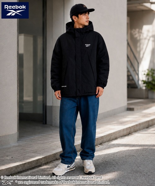 Reebok（リーボック）の「Reebok リーボック メンズマウンテンパーカー 中綿 裏地ダイヤキルト 刺繍ロゴ（マウンテンパーカー・メンズ・ターコイズブルー/カーキ/グレー/ブラック・M/LL/L）」の7枚目の写真