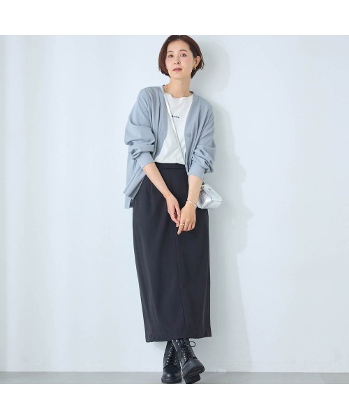 Belle Maison(ベルメゾン)の「ジョーゼットカーディガン【乾燥機OK】(カーディガン/ボレロ・レディース・ブラック/ベージュ/グレイッシュブルー/モカ・L/M/S)」の13枚目の写真