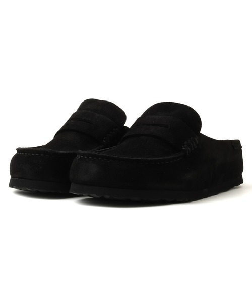 BIRKENSTOCK(ビルケンシュトック)の「BIRKENSTOCK Naples Wrapped LEVE / ビルケンシュトック ネープルズ ラップトゥ(サンダル・メンズ・ブラック・28.0cm/27.0cm/26.5cm/28.5cm)」の1枚目の写真