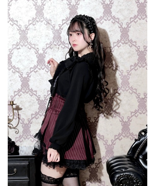 NOEMIE(ノエミー)の「ゴシックシフォンフリルボウタイブラウス(シャツ/ブラウス・レディース・オフホワイト/B/ブラック・M)」の5枚目の写真
