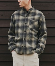 SEAGREEN(シーグリーン) BOILED WOOL COTTON SHIRT ボイルドウールコットンシャツ