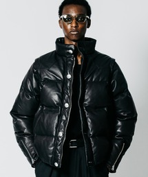 CRIMIE（クライミー）の「2WAY CONVERTIBLE CONCHO SHEEP LEATHER DOWN JACKET（ダウンジャケット/コート）」