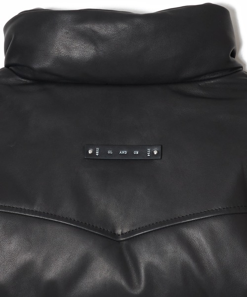 CRIMIE(クライミー)の「2WAY CONVERTIBLE CONCHO SHEEP LEATHER DOWN JACKET(ダウンジャケット/コート・メンズ・ブラック・XXL/XL/L/M/S)」の7枚目の写真