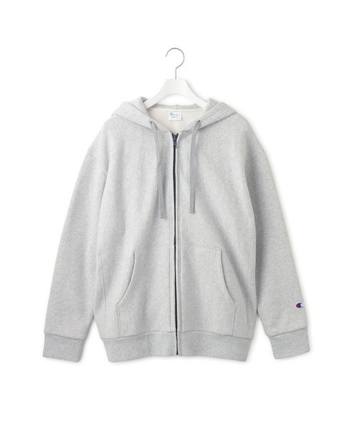 Champion(チャンピオン)の「【Champion for ADAM ET ROPE'】別注ZIP HOODIE(パーカー・レディース・ライトグレー/サックスブルー/ブラウン/ブラック・FREE)」の11枚目の写真