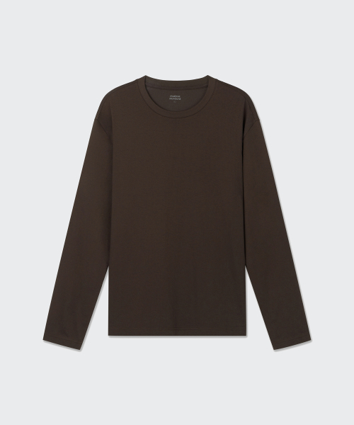 MUSINSA STANDARD（ムシンサスタンダード）の「[リカバリー] 長袖パンツセット [ブラウン]（Tシャツ/カットソー・レディース・その他・MEDIUM/LARGE/X-LARGE/2XL）」の4枚目の写真