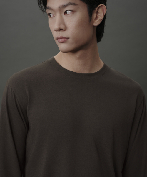 MUSINSA STANDARD（ムシンサスタンダード）の「[リカバリー] 長袖パンツセット [ブラウン]（Tシャツ/カットソー・レディース・その他・MEDIUM/LARGE/X-LARGE/2XL）」の8枚目の写真