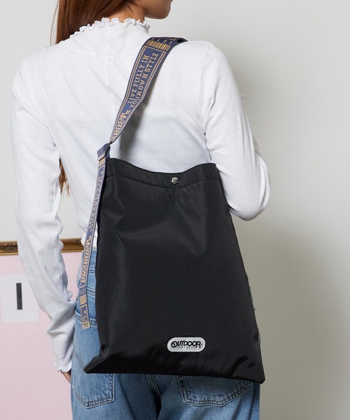 OUTDOOR PRODUCTS(アウトドアプロダクツ)の「OUTDOOR PRODUCTS/アウトドアプロダクツ Jacquard Tape Tote トートバック ジャガード ユニセックス ベーシック カジュアル アウトドア 2026秋冬(トートバッグ・メンズ・ブラック/ブラウン/アイボリー・FREE)」の20枚目の写真