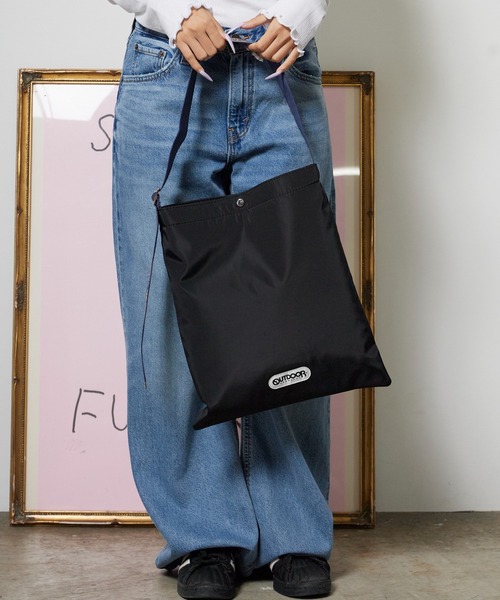 OUTDOOR PRODUCTS(アウトドアプロダクツ)の「OUTDOOR PRODUCTS/アウトドアプロダクツ Jacquard Tape Tote トートバック ジャガード ユニセックス ベーシック カジュアル アウトドア 2026秋冬(トートバッグ・メンズ・ブラック/ブラウン/アイボリー・FREE)」の21枚目の写真