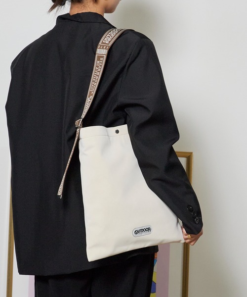 OUTDOOR PRODUCTS(アウトドアプロダクツ)の「OUTDOOR PRODUCTS/アウトドアプロダクツ Jacquard Tape Tote トートバック ジャガード ユニセックス ベーシック カジュアル アウトドア 2026秋冬(トートバッグ・メンズ・ブラック/ブラウン/アイボリー・FREE)」の17枚目の写真