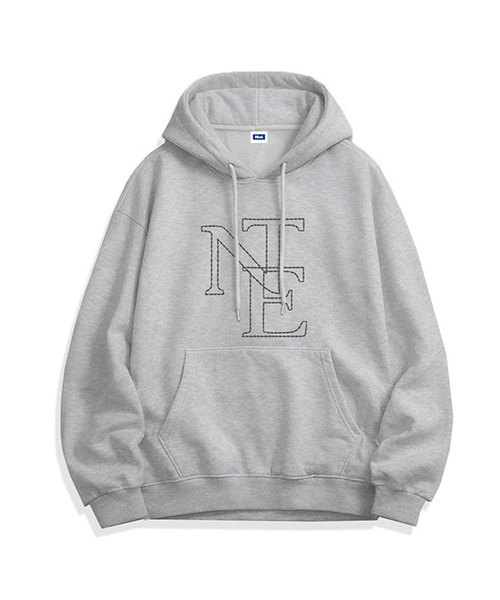 NTET(エンティーイーティー)の「NTE ステッチフーディ(5色)(パーカー・メンズ・ホワイト/ライトグレー/ブラック/ネイビー/グレー・SMALL/MEDIUM/LARGE/X-LARGE)」の4枚目の写真