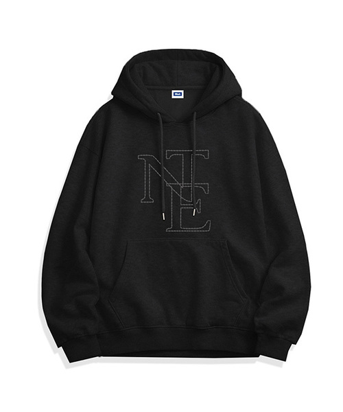 NTET(エンティーイーティー)の「NTE ステッチフーディ(5色)(パーカー・メンズ・ホワイト/ライトグレー/ブラック/ネイビー/グレー・SMALL/MEDIUM/LARGE/X-LARGE)」の1枚目の写真