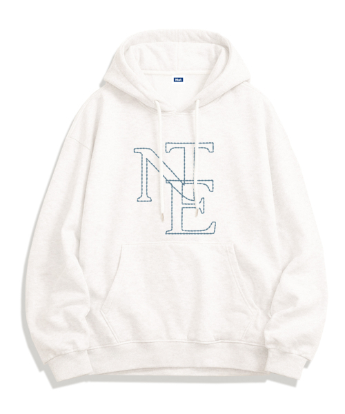 NTET(エンティーイーティー)の「NTE ステッチフーディ(5色)(パーカー・メンズ・ホワイト/ライトグレー/ブラック/ネイビー/グレー・SMALL/MEDIUM/LARGE/X-LARGE)」の6枚目の写真