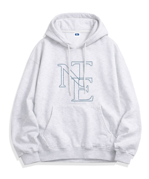 NTET(エンティーイーティー)の「NTE ステッチフーディ(5色)(パーカー・メンズ・ホワイト/ライトグレー/ブラック/ネイビー/グレー・SMALL/MEDIUM/LARGE/X-LARGE)」の7枚目の写真