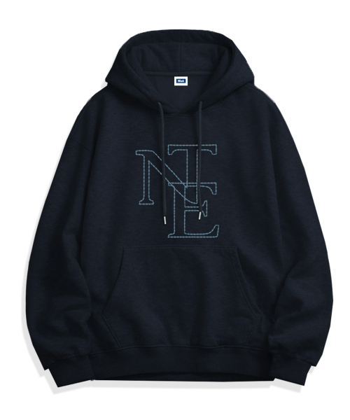 NTET(エンティーイーティー)の「NTE ステッチフーディ(5色)(パーカー・メンズ・ホワイト/ライトグレー/ブラック/ネイビー/グレー・SMALL/MEDIUM/LARGE/X-LARGE)」の9枚目の写真