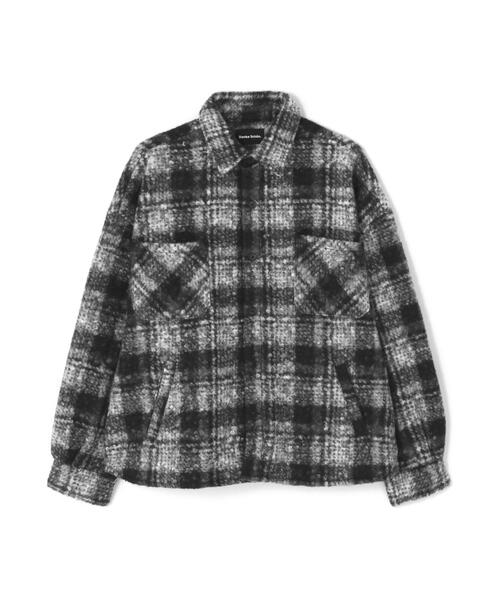 DANKE SCHON(ダンケシェーン)の「【WEB&DEPOT限定】DankeSchon/ダンケシェーン/BOUCLE SHIRTS(シャツ/ブラウス・メンズ・ブラック/ブラウン/パープル系・L/M)」の2枚目の写真