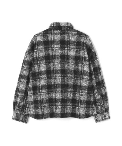 DANKE SCHON(ダンケシェーン)の「【WEB&DEPOT限定】DankeSchon/ダンケシェーン/BOUCLE SHIRTS(シャツ/ブラウス・メンズ・ブラック/ブラウン/パープル系・L/M)」の4枚目の写真