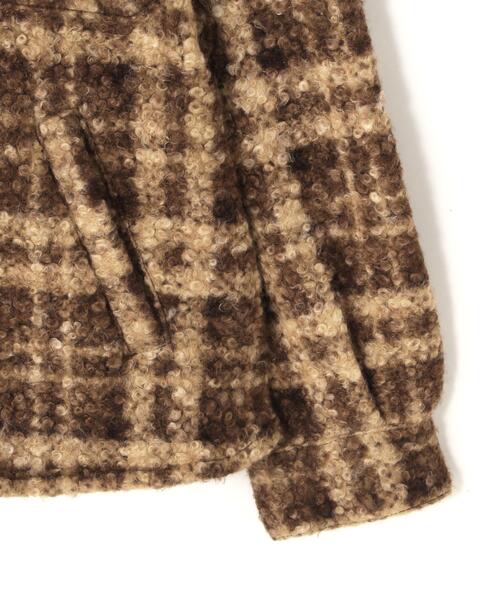 DANKE SCHON(ダンケシェーン)の「【WEB&DEPOT限定】DankeSchon/ダンケシェーン/BOUCLE SHIRTS(シャツ/ブラウス・メンズ・ブラック/ブラウン/パープル系・L/M)」の8枚目の写真