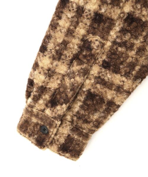 DANKE SCHON(ダンケシェーン)の「【WEB&DEPOT限定】DankeSchon/ダンケシェーン/BOUCLE SHIRTS(シャツ/ブラウス・メンズ・ブラック/ブラウン/パープル系・L/M)」の9枚目の写真