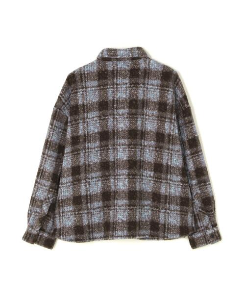 DANKE SCHON(ダンケシェーン)の「【WEB&DEPOT限定】DankeSchon/ダンケシェーン/BOUCLE SHIRTS(シャツ/ブラウス・メンズ・ブラック/ブラウン/パープル系・L/M)」の11枚目の写真