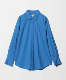 レギュラーカラー ロング シャツ
