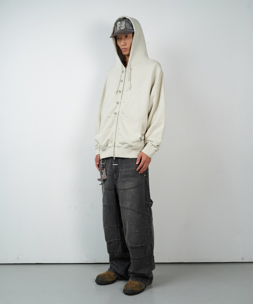 THEVINYLHOUSE(ザバイニルハウス)の「ROUND DOUBLE KNEE DENIM PANTS BLACK(デニムパンツ・レディース・その他・SMALL/MEDIUM/LARGE)」の6枚目の写真