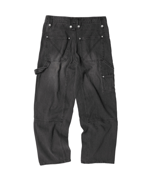 THEVINYLHOUSE(ザバイニルハウス)の「ROUND DOUBLE KNEE DENIM PANTS BLACK(デニムパンツ・レディース・その他・SMALL/MEDIUM/LARGE)」の10枚目の写真
