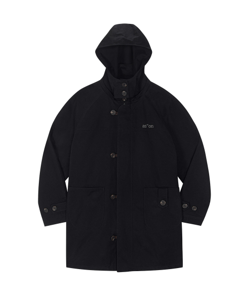 ASON(アズオン)の「FLINT WASHED FIELD JACKET / BLACK(その他アウター・レディース・その他・FREE)」の2枚目の写真