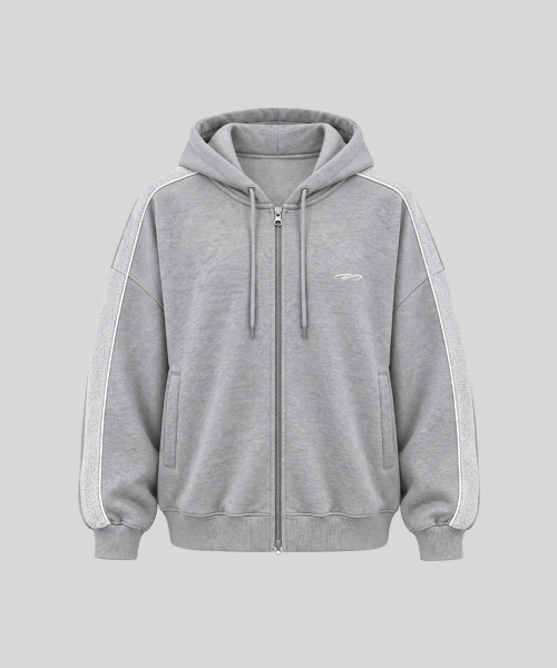 MALDEN(モールデン)の「リバース スウェット ジップアップパーカー(ジャージ・メンズ・ブラック/グレー・SMALL/MEDIUM/LARGE/X-LARGE)」の6枚目の写真