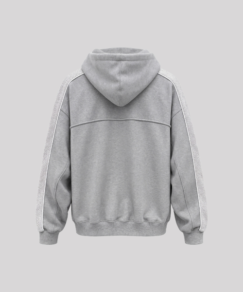 MALDEN(モールデン)の「リバース スウェット ジップアップパーカー(ジャージ・メンズ・ブラック/グレー・SMALL/MEDIUM/LARGE/X-LARGE)」の7枚目の写真