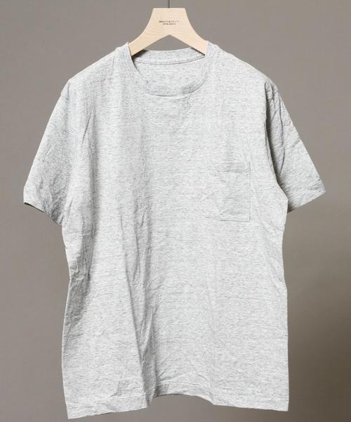 BEAUTY&YOUTH UNITED ARROWS（ビューティーアンドユースユナイテッドアローズ）の「BY ∴ TUBE BODY 1POC TEE MADE IN JAPAN/Tシャツ◆（Tシャツ/カットソー・メンズ・ネイビー/オリーブ/ライトグレー/ホワイト/コバルトブルー・LARGE/SMALL/MEDIUM/X-LARGE）」の2枚目の写真