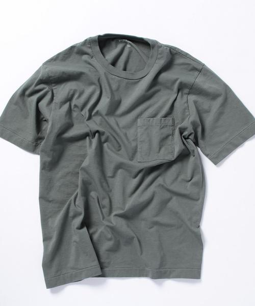 BEAUTY&YOUTH UNITED ARROWS（ビューティーアンドユースユナイテッドアローズ）の「BY ∴ TUBE BODY 1POC TEE MADE IN JAPAN/Tシャツ◆（Tシャツ/カットソー・メンズ・ネイビー/オリーブ/ライトグレー/ホワイト/コバルトブルー・LARGE/SMALL/MEDIUM/X-LARGE）」の6枚目の写真