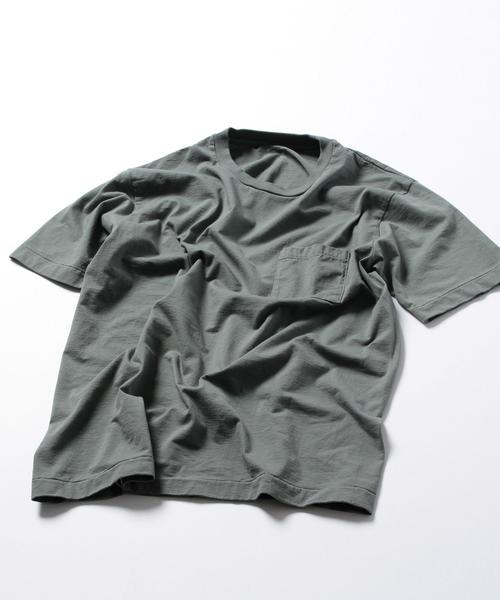 BEAUTY&YOUTH UNITED ARROWS（ビューティーアンドユースユナイテッドアローズ）の「BY ∴ TUBE BODY 1POC TEE MADE IN JAPAN/Tシャツ◆（Tシャツ/カットソー・メンズ・ネイビー/オリーブ/ライトグレー/ホワイト/コバルトブルー・LARGE/SMALL/MEDIUM/X-LARGE）」の7枚目の写真
