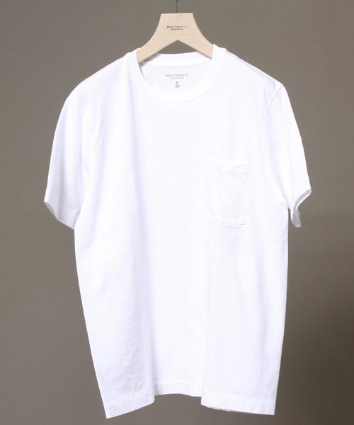 BEAUTY&YOUTH UNITED ARROWS（ビューティーアンドユースユナイテッドアローズ）の「BY ∴ TUBE BODY 1POC TEE MADE IN JAPAN/Tシャツ◆（Tシャツ/カットソー・メンズ・ネイビー/オリーブ/ライトグレー/ホワイト/コバルトブルー・LARGE/SMALL/MEDIUM/X-LARGE）」の8枚目の写真