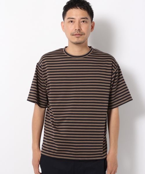 GLOBAL WORK(グローバルワーク)の「【吸水速乾】WフェイスBIGTEE/723268(Tシャツ/カットソー・メンズ・ホワイト/ベージュ/ブラック・X-LARGE/LARGE/SMALL/MEDIUM)」の1枚目の写真