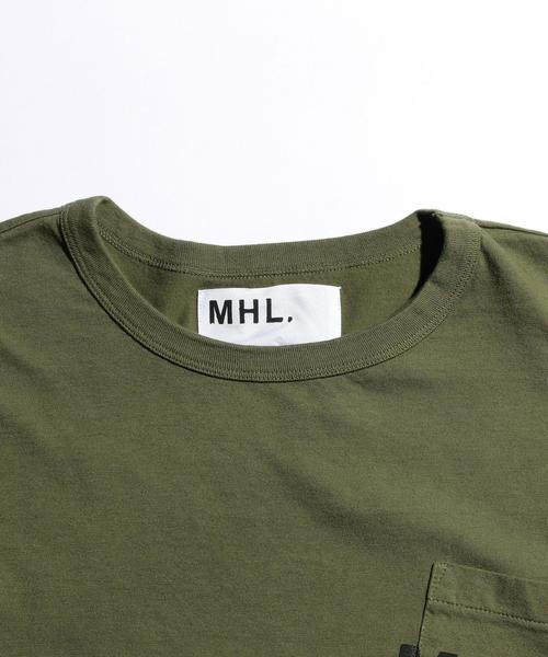 MHL.(エムエイチエル)の「<MHL.> 17 LOGO TEE/Tシャツ(Tシャツ/カットソー・メンズ・ホワイト/ブラック/オリーブ・LARGE/MEDIUM)」の5枚目の写真