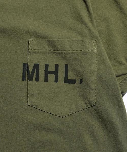MHL.(エムエイチエル)の「<MHL.> 17 LOGO TEE/Tシャツ(Tシャツ/カットソー・メンズ・ホワイト/ブラック/オリーブ・LARGE/MEDIUM)」の9枚目の写真