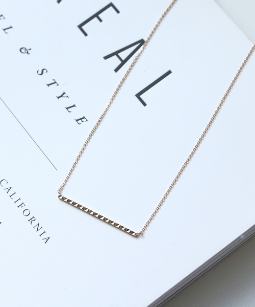 JUPITER(ジュピター)の「【K10】ラインバーネックレス/ゴールド/全長45㎝<動画あり>(ネックレス・レディース・ゴールド/ゴールド系その他2/ゴールド系その他3/ゴールド系その他4・FREE)」の2枚目の写真