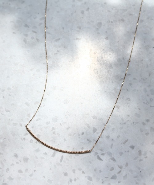JUPITER(ジュピター)の「【K10】ラインバーネックレス/ゴールド/全長45㎝<動画あり>(ネックレス・レディース・ゴールド/ゴールド系その他2/ゴールド系その他3/ゴールド系その他4・FREE)」の3枚目の写真