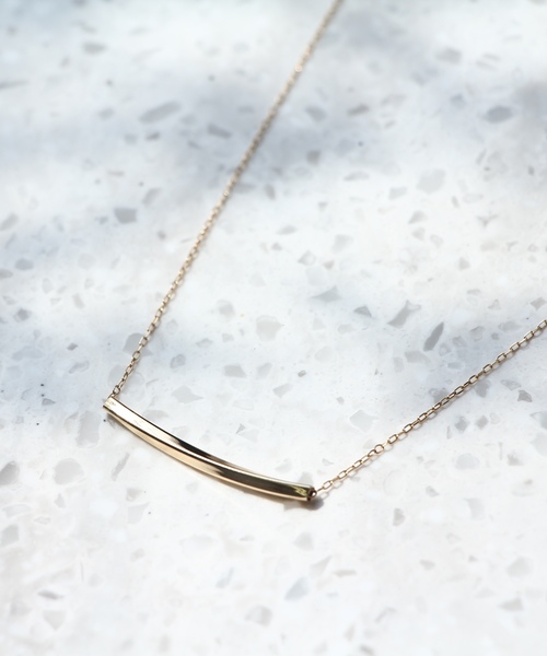 JUPITER(ジュピター)の「【K10】ラインバーネックレス/ゴールド/全長45㎝<動画あり>(ネックレス・レディース・ゴールド/ゴールド系その他2/ゴールド系その他3/ゴールド系その他4・FREE)」の4枚目の写真