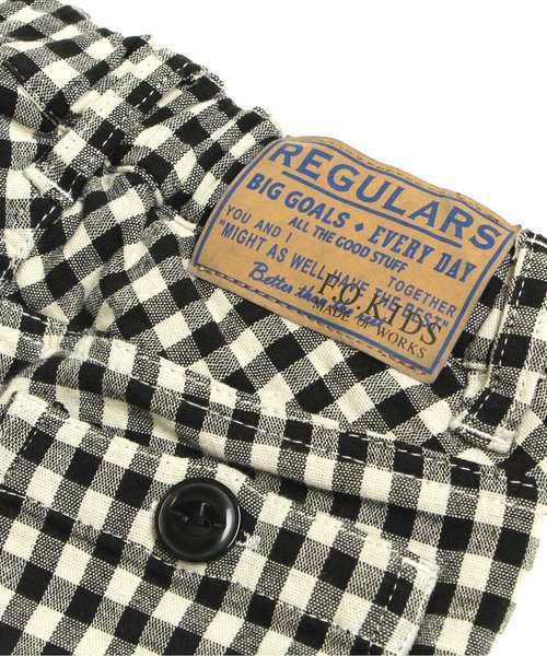 F.O.KIDS（エフオーキッズ）の「チェックスキニーパンツ(10分丈)（その他パンツ・キッズ・ネイビー/ブラック/ピンク/イエロー・95/130/110/90/140/80/120/100）」の8枚目の写真