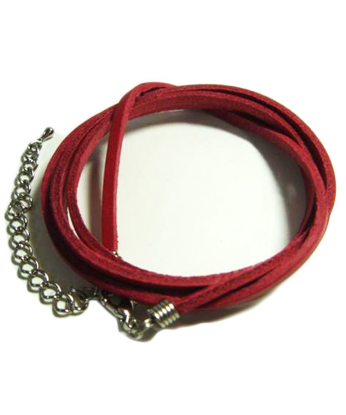 ８(eight)（エイト）の「5連 レザーブレスレット 本革（ブレスレット・メンズ・イエロー/ターコイズブルー/ブラウン/レッド/ピンク/ライトグリーン/ホワイト/キャメル/ブラック・FREE）」の9枚目の写真