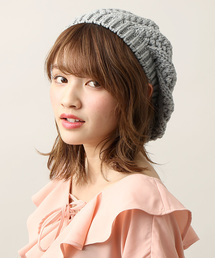 WEGO | WEGO/クロシェニットベレー帽(ハンチング/ベレー帽)
