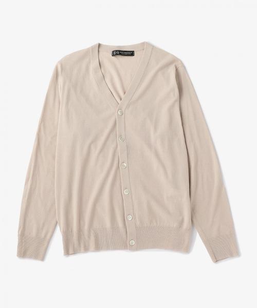UNITED ARROWS(ユナイテッドアローズ)の「<SOVEREIGN(ソブリン)> ハイツイスト ウール カーディガン ◆(カーディガン/ボレロ・メンズ・ナチュラル/ライトブルー/ネイビー・46/48/50/44)」の2枚目の写真
