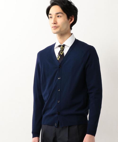 UNITED ARROWS(ユナイテッドアローズ)の「<SOVEREIGN(ソブリン)> ハイツイスト ウール カーディガン ◆(カーディガン/ボレロ・メンズ・ナチュラル/ライトブルー/ネイビー・46/48/50/44)」の16枚目の写真