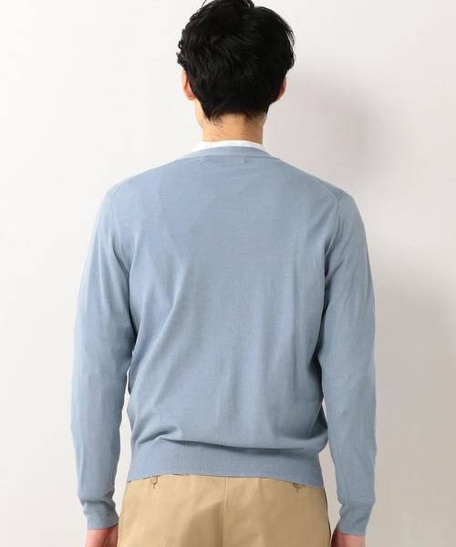 UNITED ARROWS(ユナイテッドアローズ)の「<SOVEREIGN(ソブリン)> ハイツイスト ウール カーディガン ◆(カーディガン/ボレロ・メンズ・ナチュラル/ライトブルー/ネイビー・46/48/50/44)」の10枚目の写真